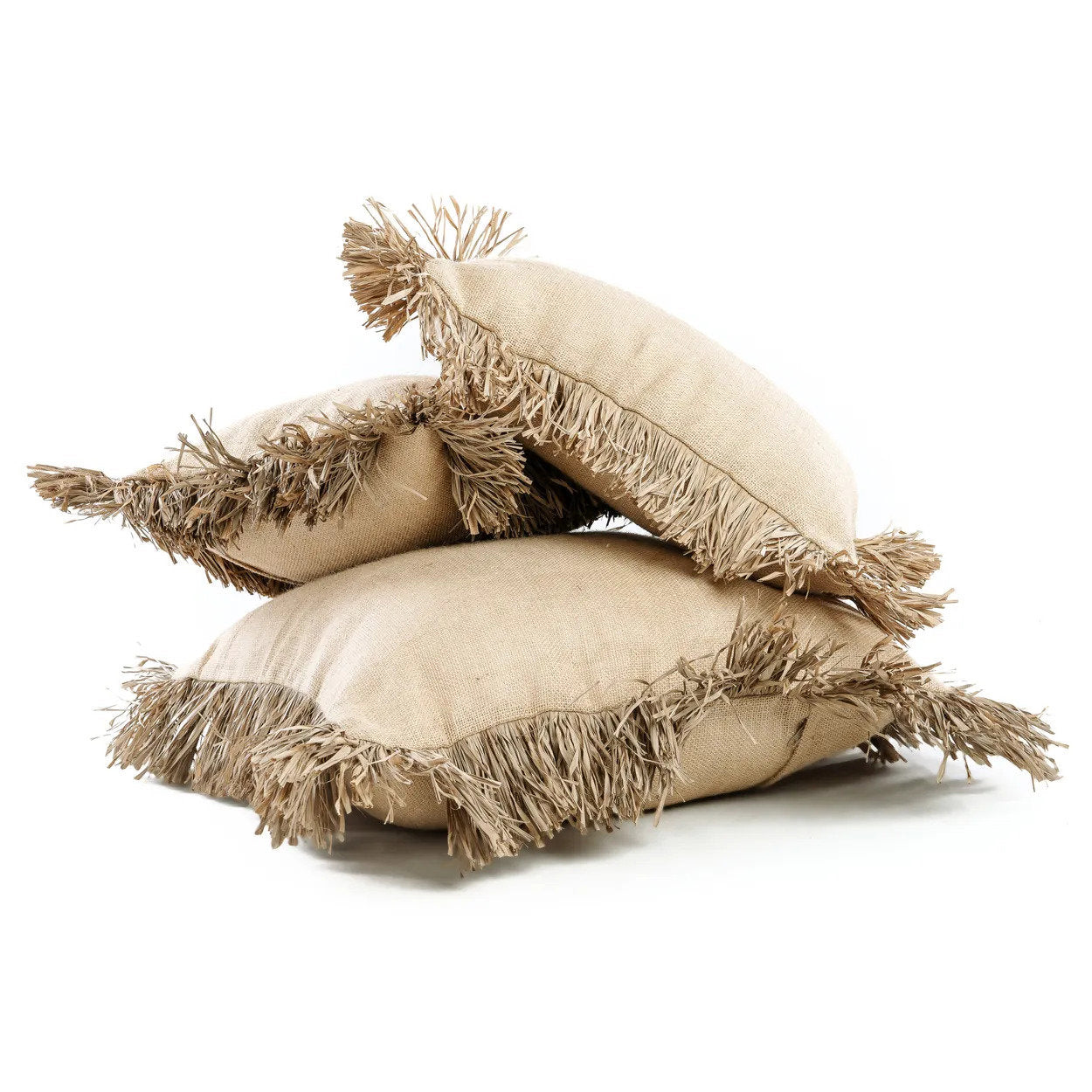 Housse de coussin Jute Bonita – Naturel 60 × 60 cm