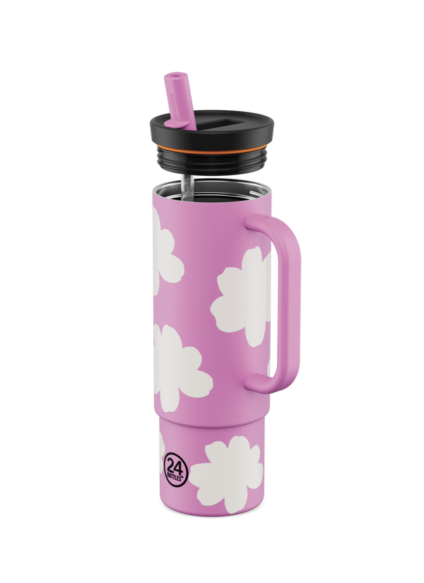 Gobelet à paille "Straw Cup" - Daydreaming Pink 800ml