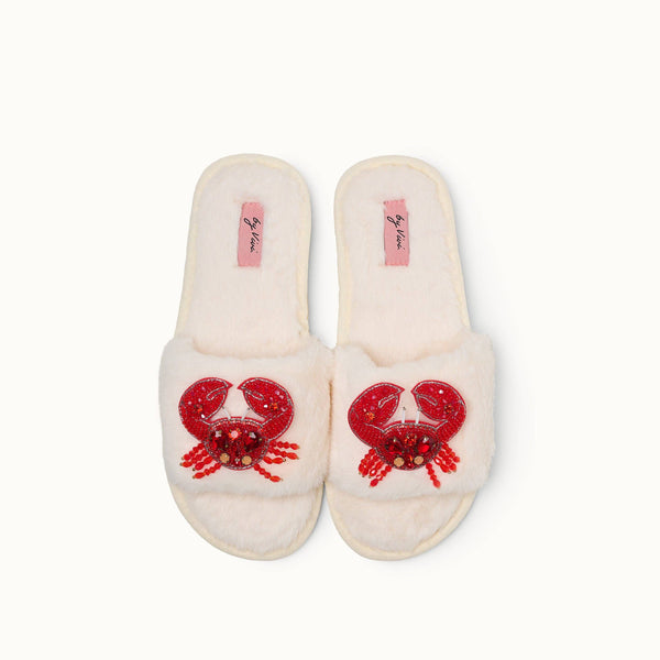 Pair of slippers pins - Crab