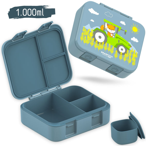 Lunch box with compartments, lightweight & leak-proof - Tractor