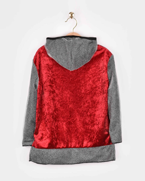 Red Knight Tunic with Hood 98-104 cm 2-4 years