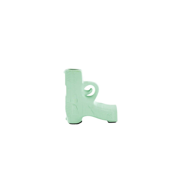 Vase - Pistol - Ceramic - Mint Green - 12x5x12cm