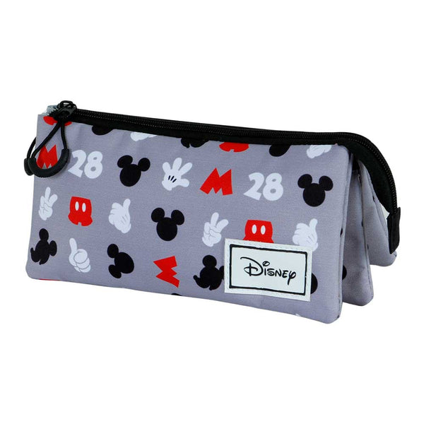 Trousse Triple FAN 2.0 Disney Mickey Mouse « Grey »