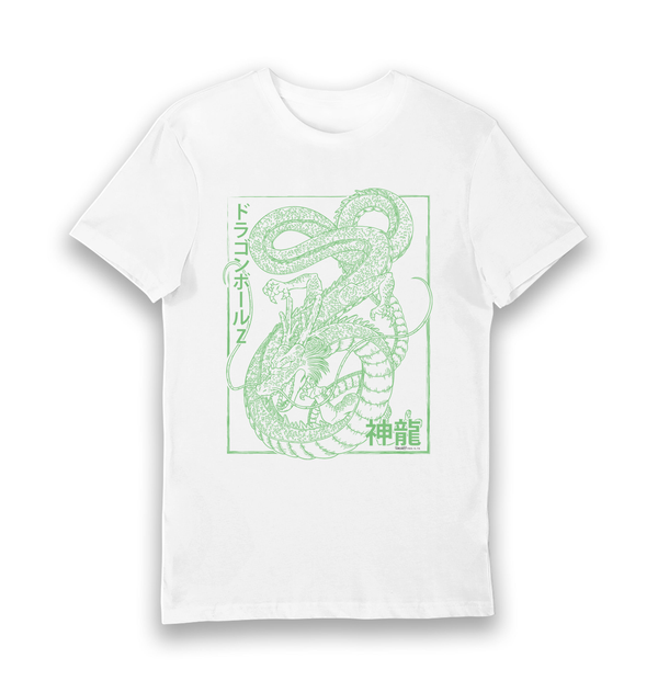 T-shirt adulte Dragon Ball Z Shenron blanc