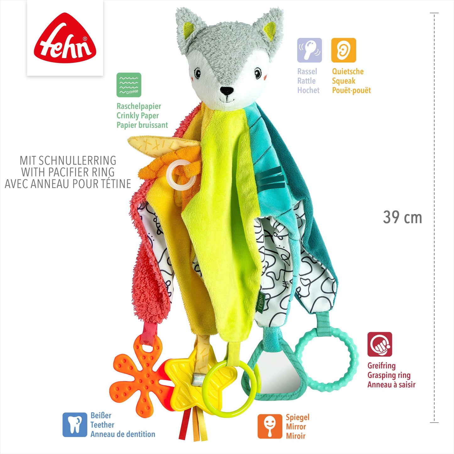 Activity-Schmusetuch Fuchs Deluxe