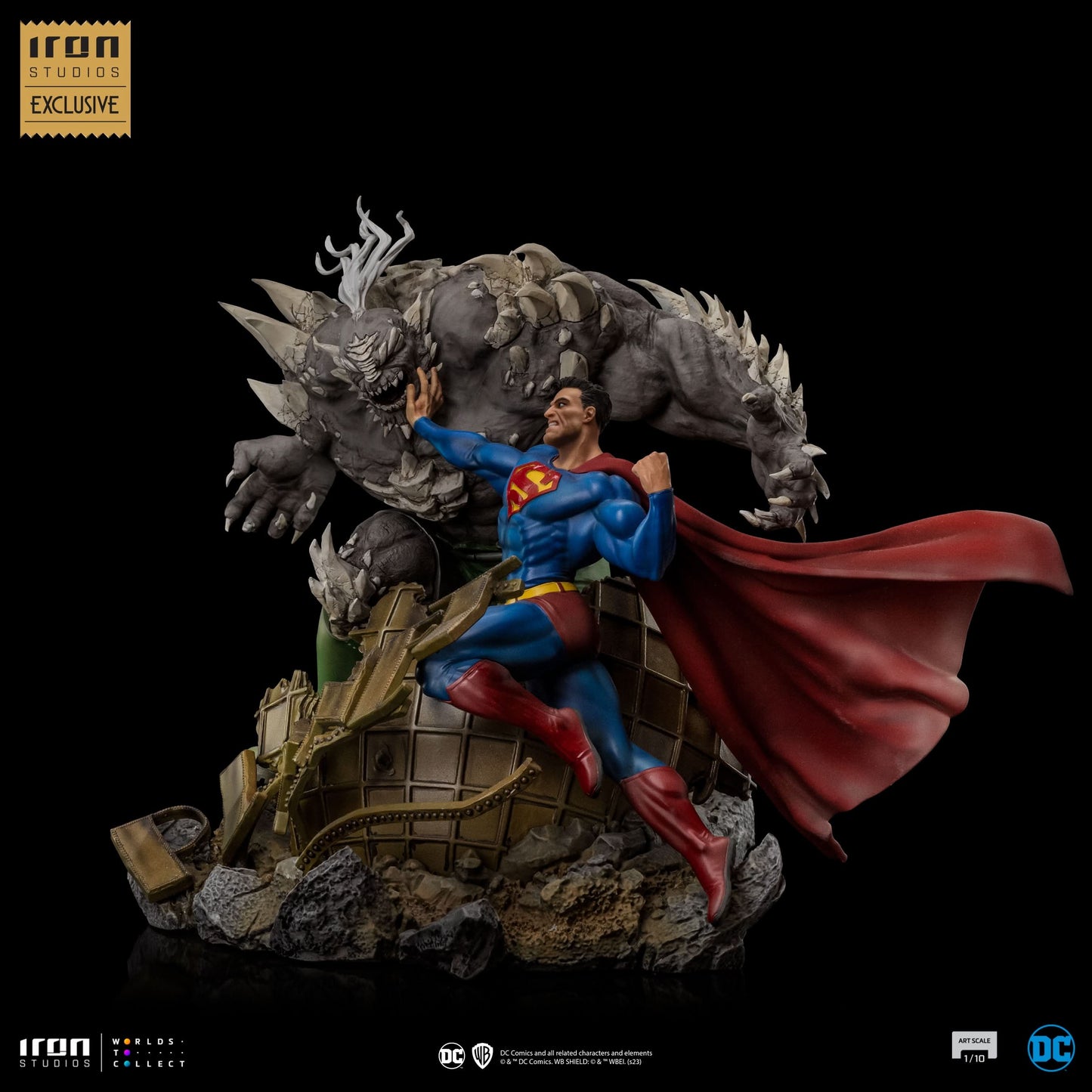 Superman vs. Doomsday Statue - DC Comics - Art Scale 1/10 - Iron Studios
