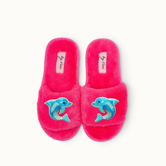 Paire de broches pour Chaussons - Dauphins