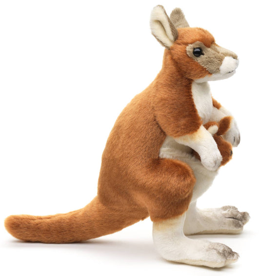 Kangaroo Plush Toy with Baby