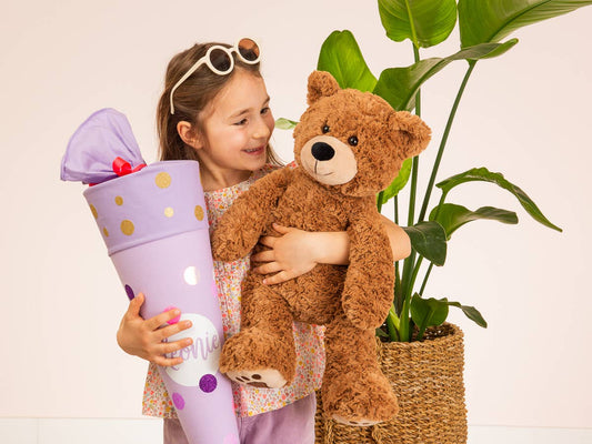 Brund Bear Plush Toy with Embroidered Paws