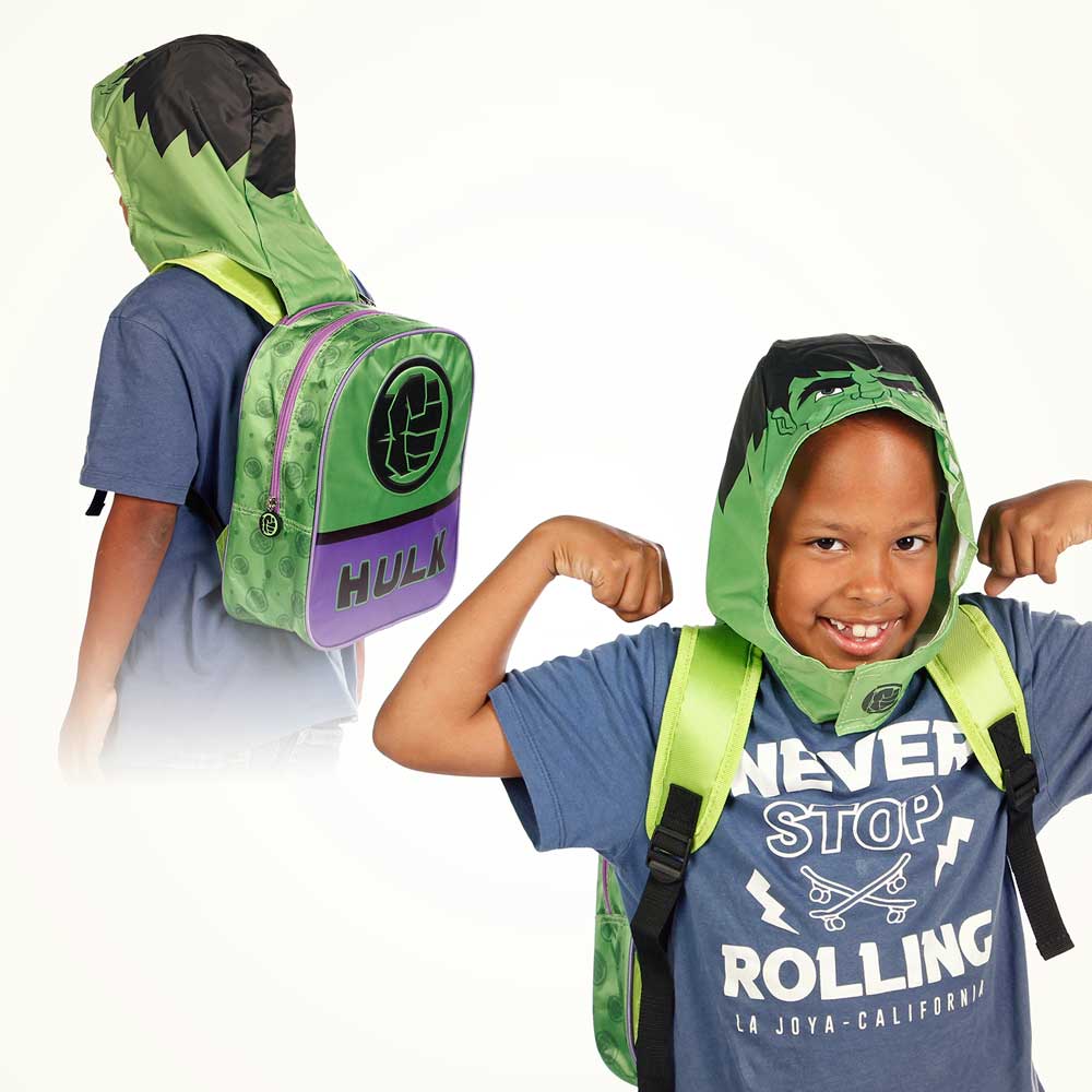 Sac à Dos à Capuche Hood Marvel « Hulk Go! »