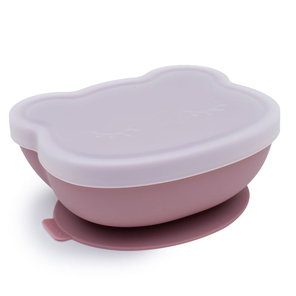 Silicone bowl bear dusty pink