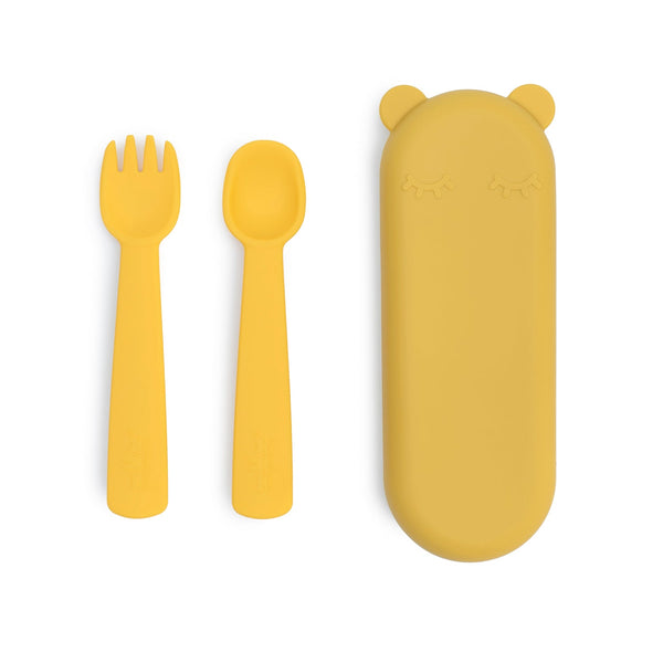 Yellow baby cutlery set