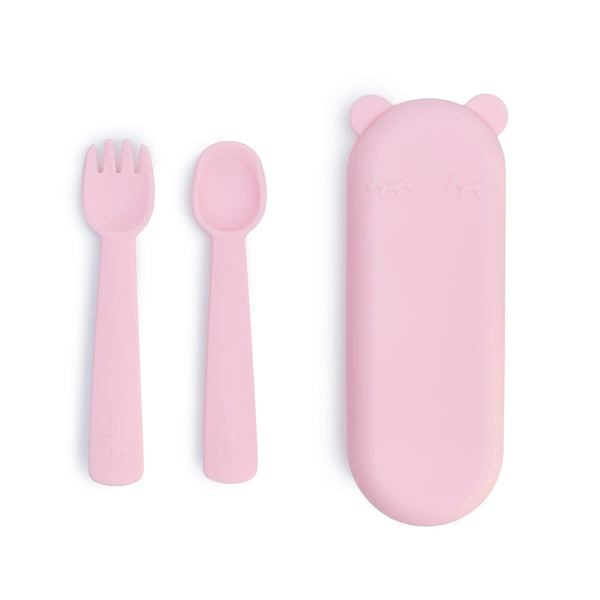 Powder Pink baby cutlery set