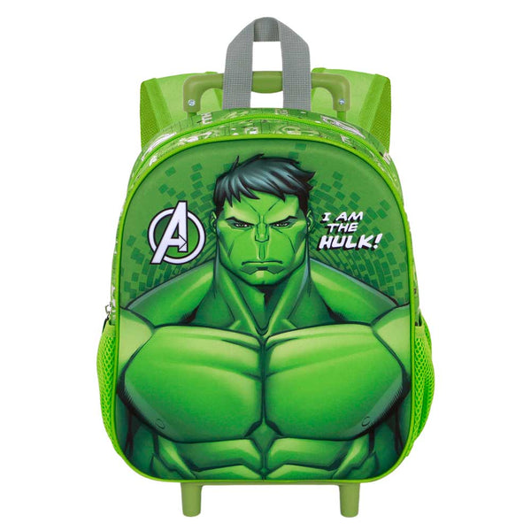 Sac à Dos 3D à Roulettes Petit Marvel « Hulk Rage »