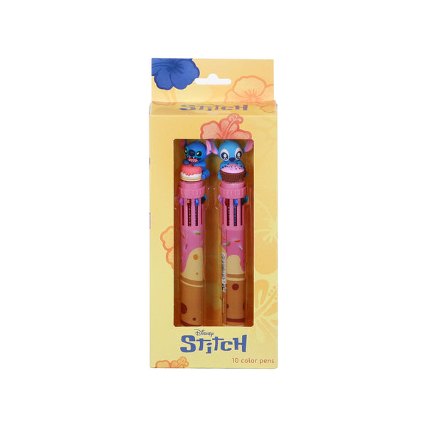 Pack Mix de 2 Stylos 10 Couleurs Disney Lilo & Stitch – Multicolore