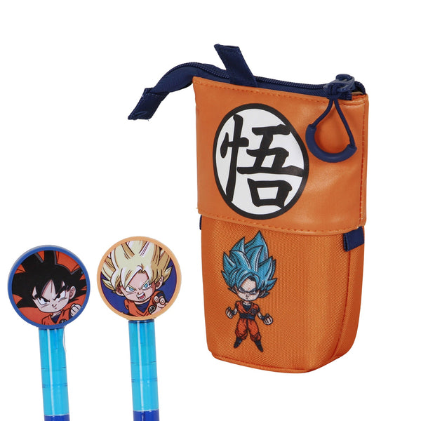 Trousse Mignonne + 2 Stylos Gel Effaçables Dragon Ball « Super » – Multicolore