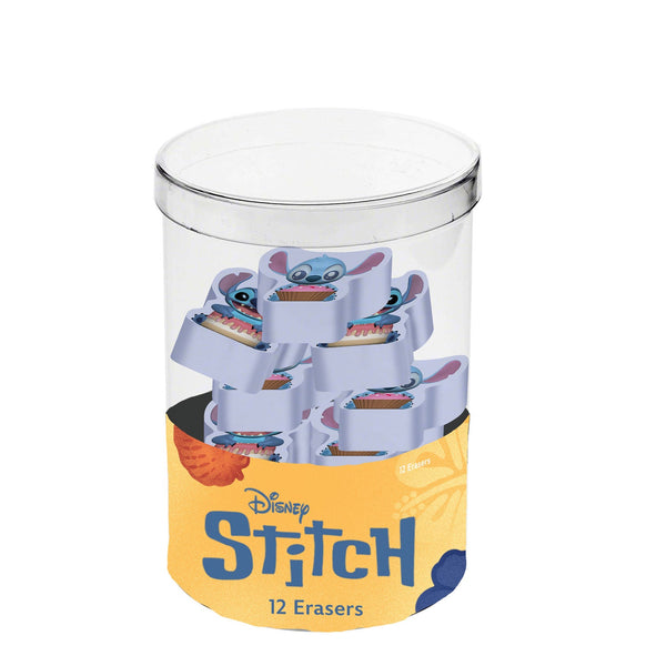 Cube avec 12 gommes à effacer Disney Lilo & Stitch « Mix » – Multicolore