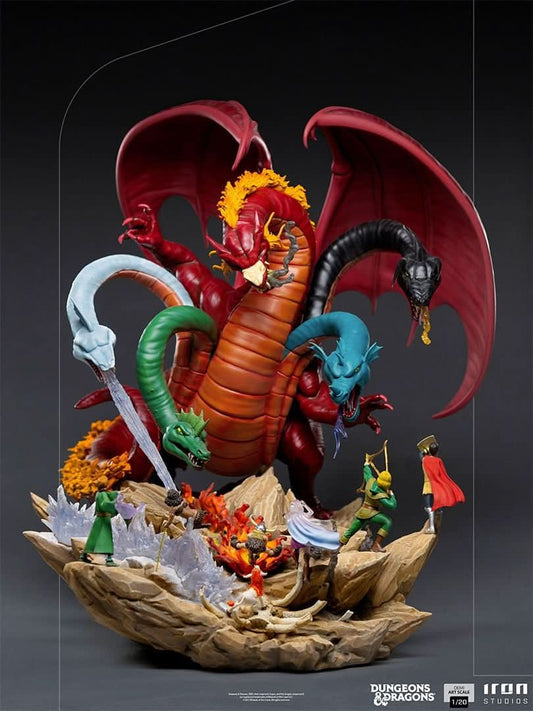 Tiamat Battle Diorama Statue - Dungeons and Dragons - Demi Art 1/20 - Iron Studios
