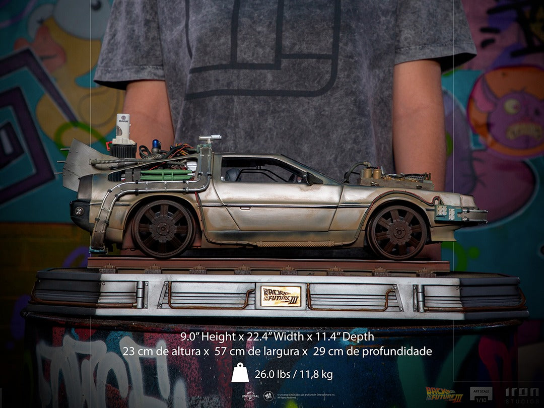 Delorean Statue - Back to the Future III - Art Scale 1/10 - Iron Studios