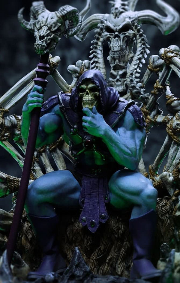 Skeletor on Throne Statue - Masters of the Universe - Art Scale 1/10