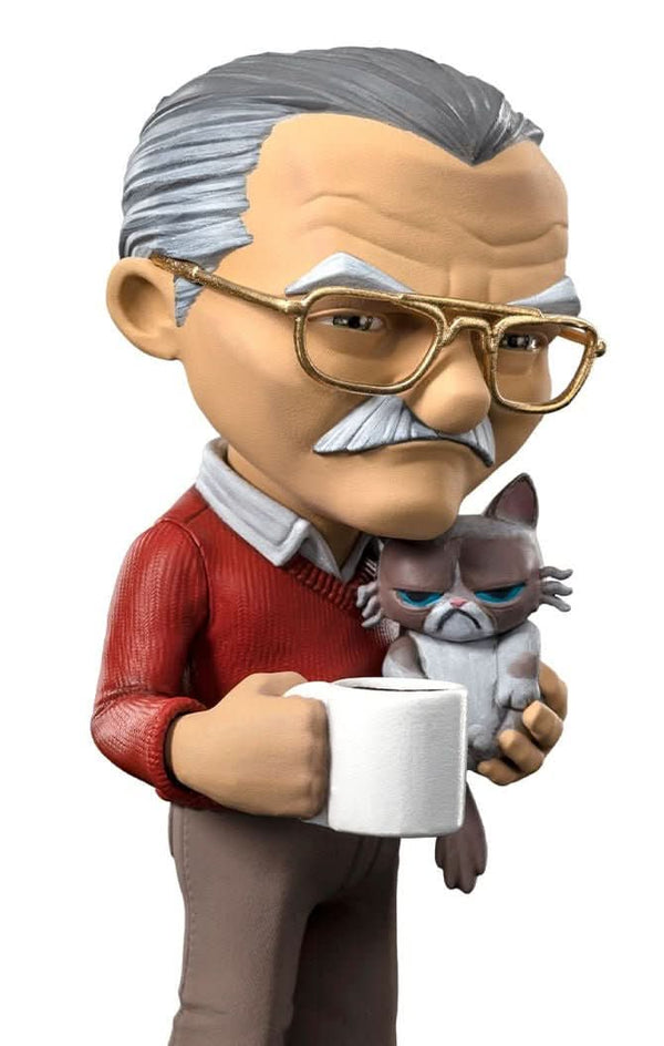 Stan Lee with Grumpy Cat Figure - Pow - Mini Co. - Spider-Man