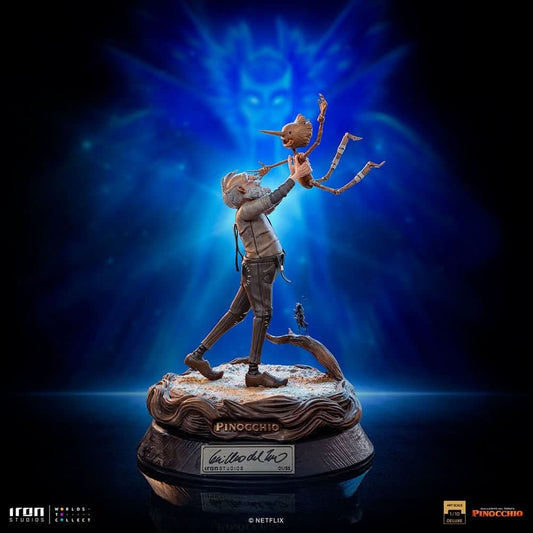 Geppetto & Pinocchio Deluxe Statue (Signed Version) - Pinocchio - Art Scale 1/10 - Iron Studios