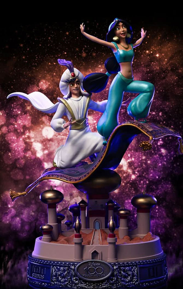 Aladdin and Jasmine Statue 100 Years Version - Disney 100th - Aladdin - Art Scale 1/10