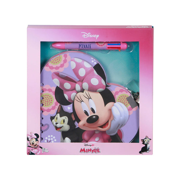 Coffret Journal + Stylo 6 Couleurs Disney Minnie Mouse « Cat »