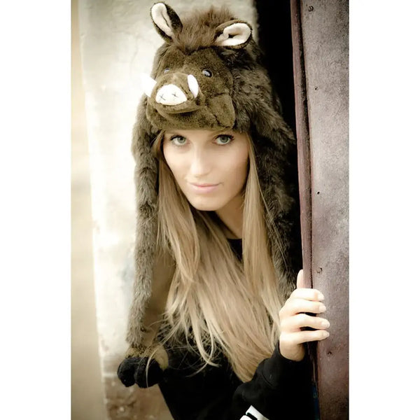 Plush Boar Hat