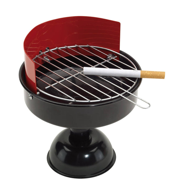 Mini barbecue metal ashtray