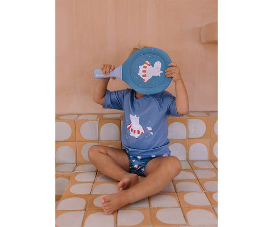 Hippos Neoprene Beach Bats with Ball
