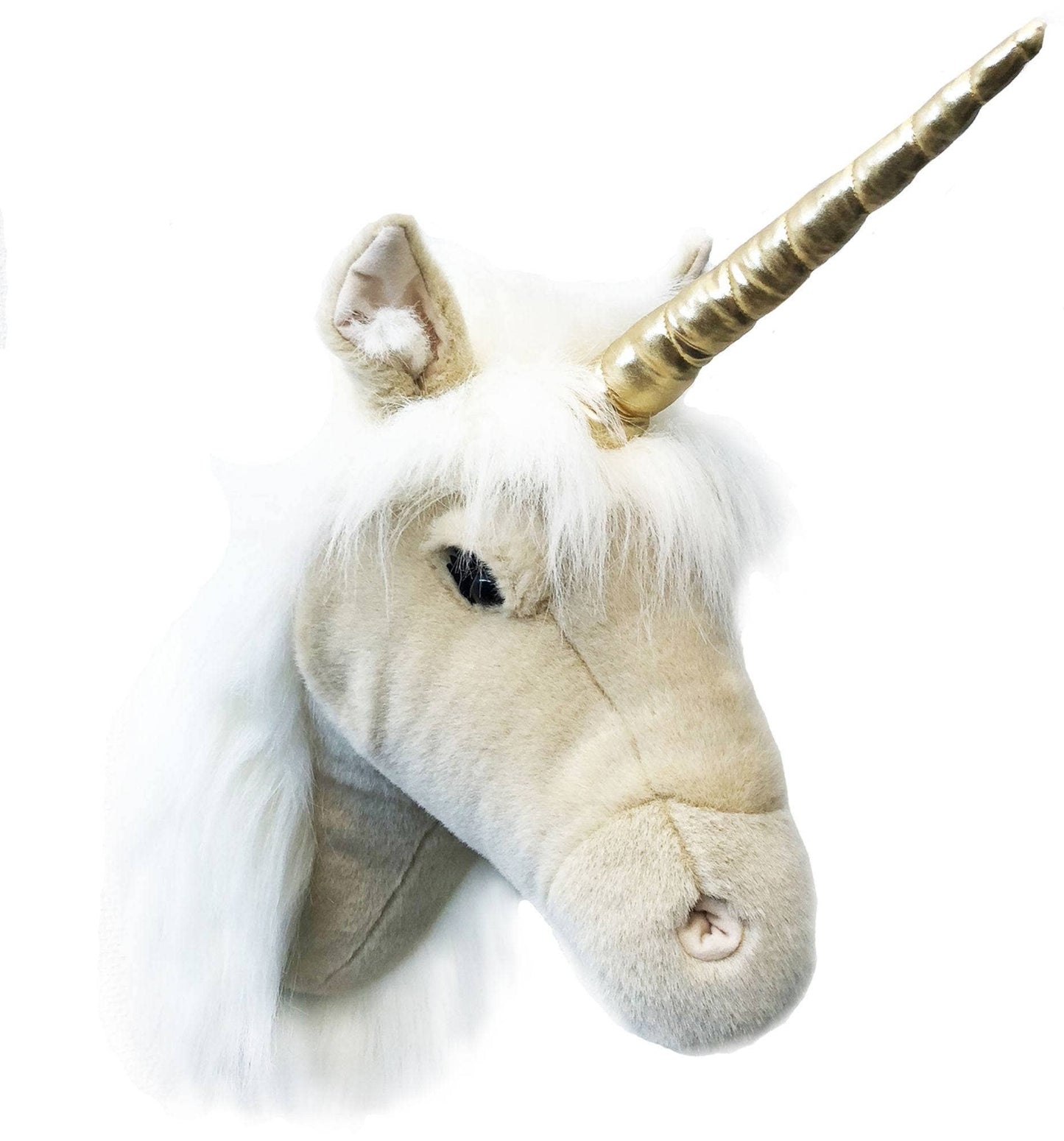 Fay the Beige Unicorn Plush Wall Decoration