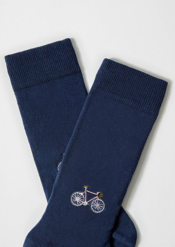 Chaussettes brodées BeBicycle