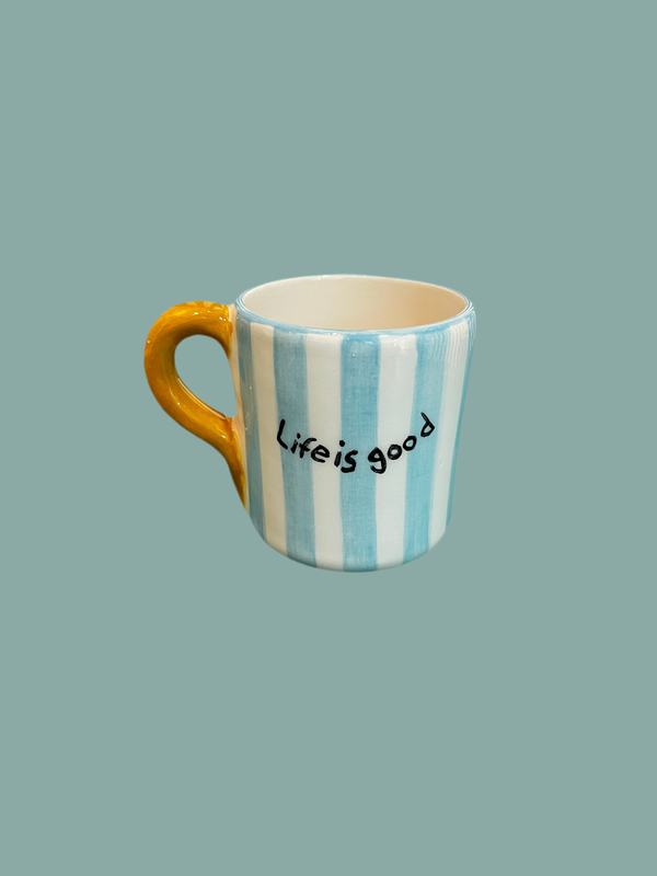 “Life is Good” espresso cup