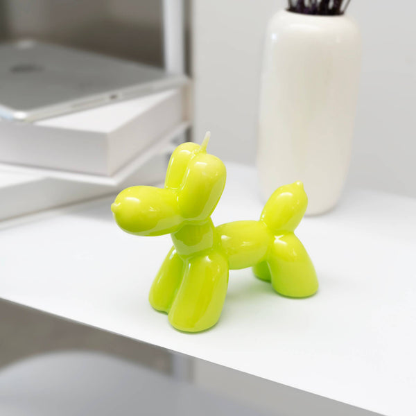 Bougie Chien Ballon Vert Helio Ferretti Vue 2