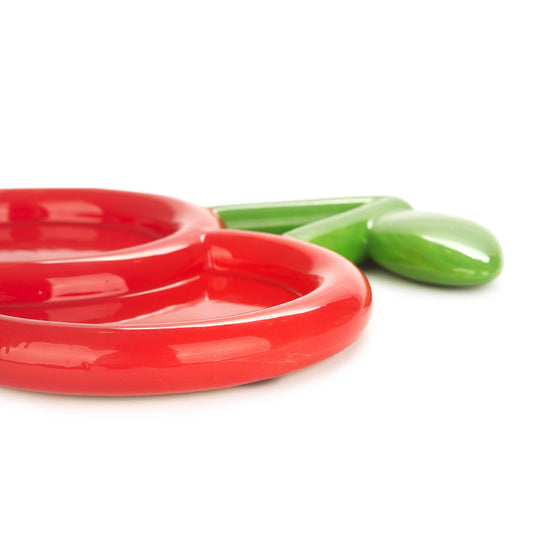 Decorative Tray Red Cherries