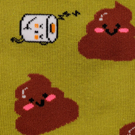 Socks, poop, and toilet paper rolls