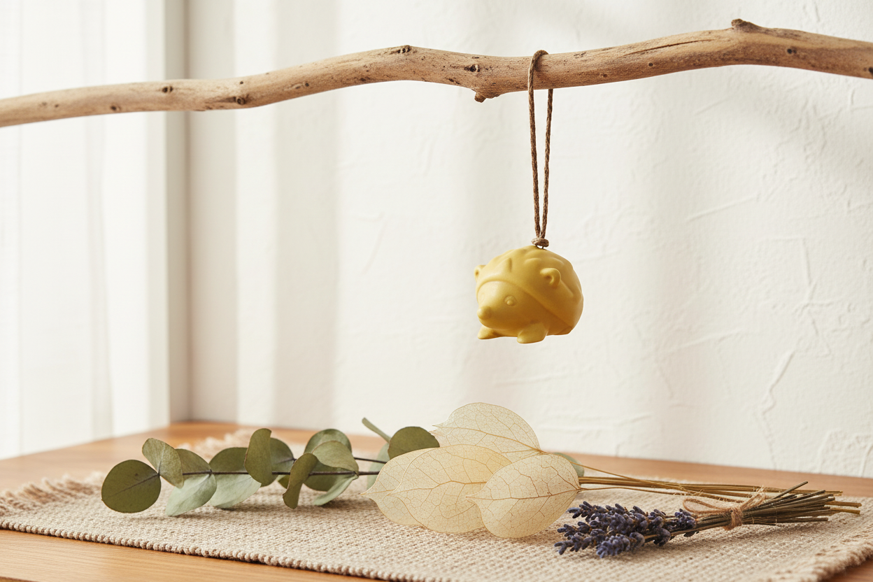 Hanging decoration - Yellow hedgehog