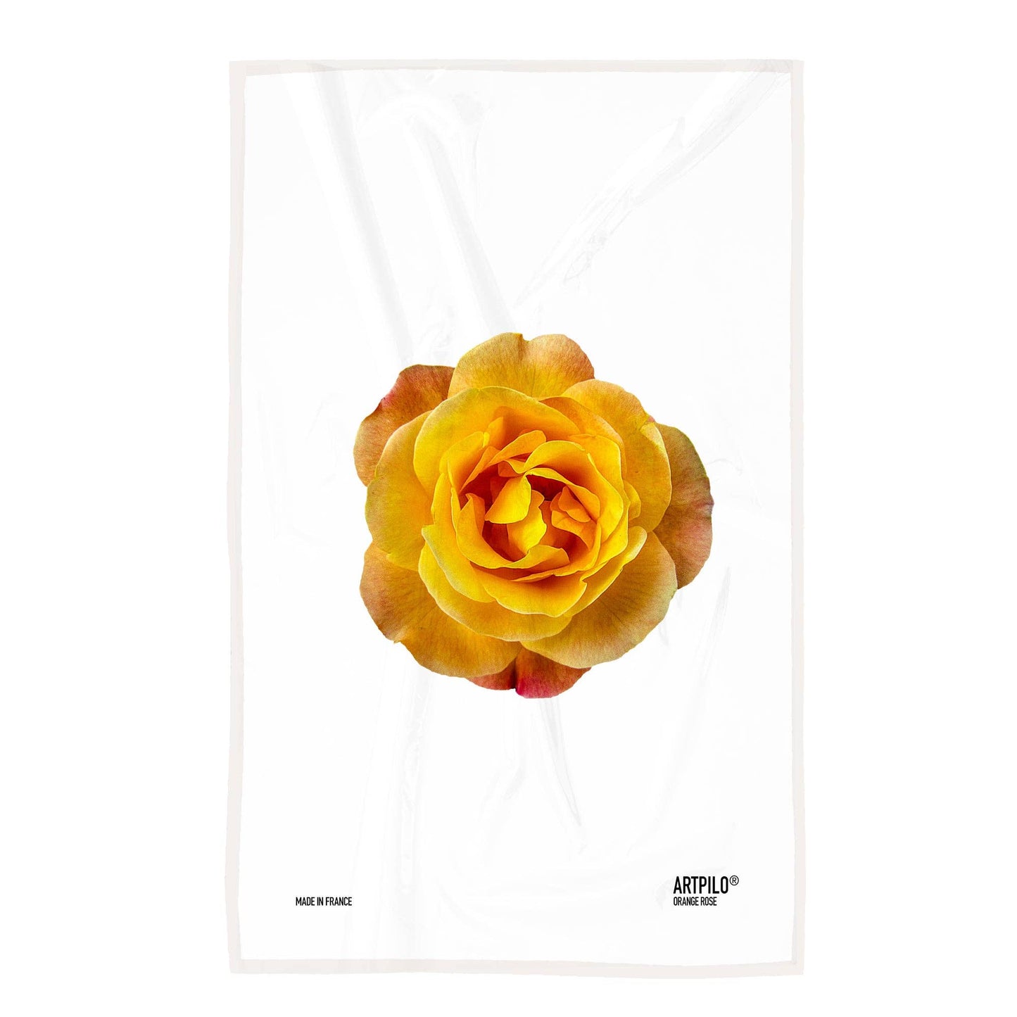 Orange Pink Tea Towel