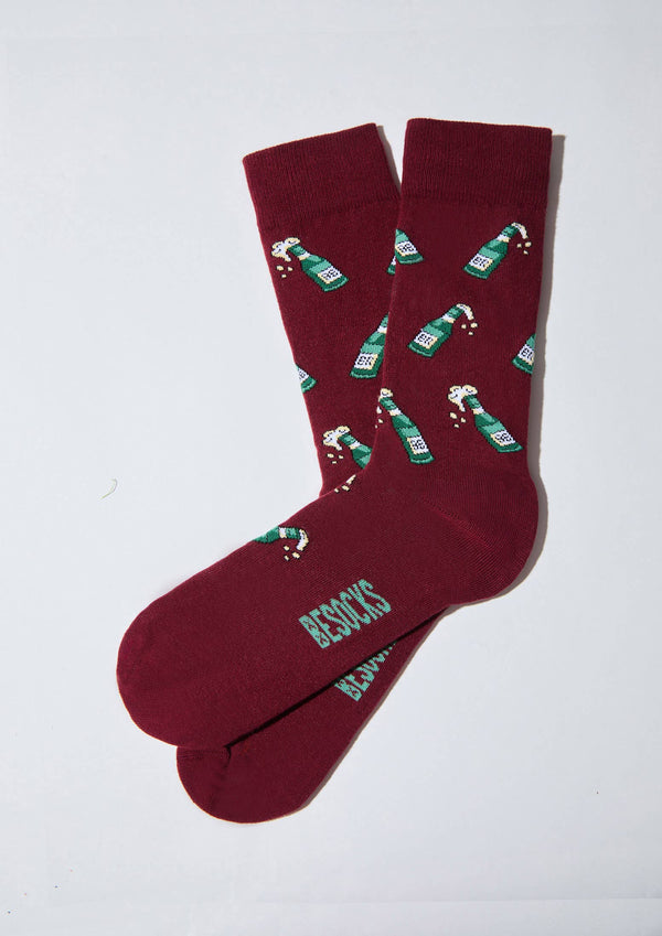 Chaussettes BeBeer Burgundy Bordeaux / 36/40 – Besocks