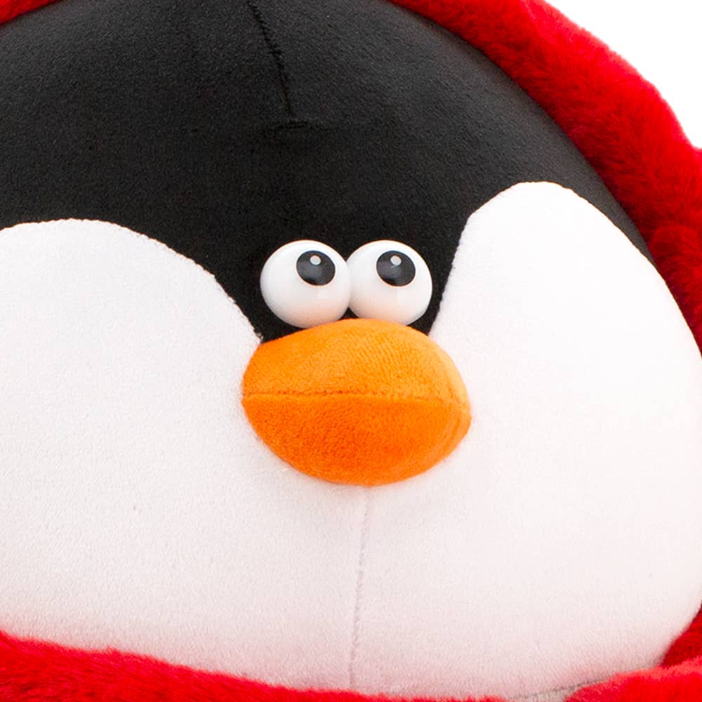 Penguin plush toy with scarf - 20 cm - 0+