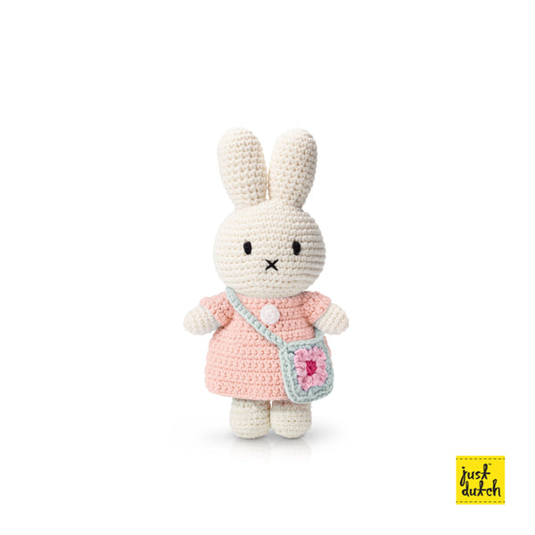 Peluche en Crochet Lapin Miffy - Sac à Main - Rose pastel