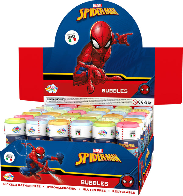 Marvel Spider-Man Bubble Kit – Display of 36 x 60ml bottles