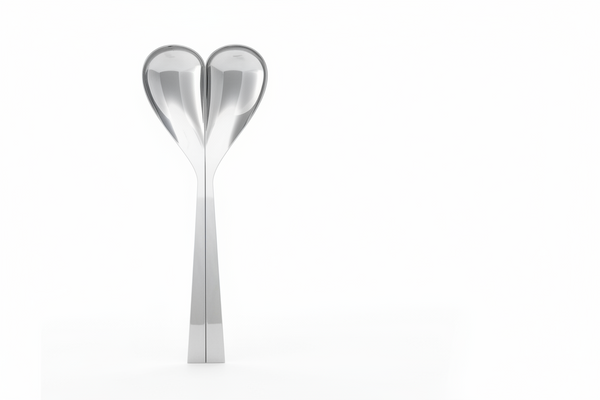 Cuillères Couple Cœur Bitten – Accessoire de table original