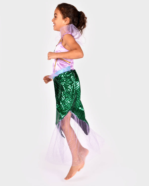 Mermaid dress 110-116 cm for children aged 4-6 years
