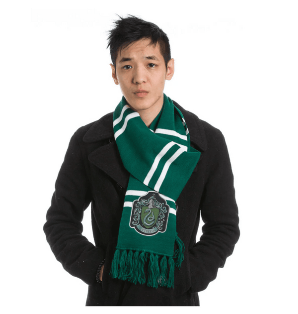 Écharpe Harry Potter Serpentard avec écusson
