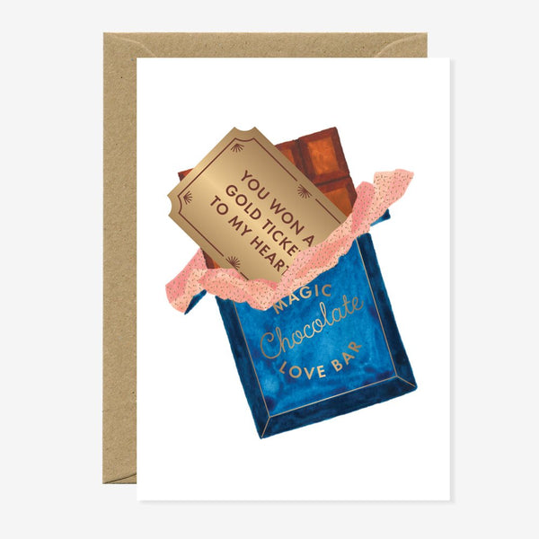 Golden ticket - Greeting card