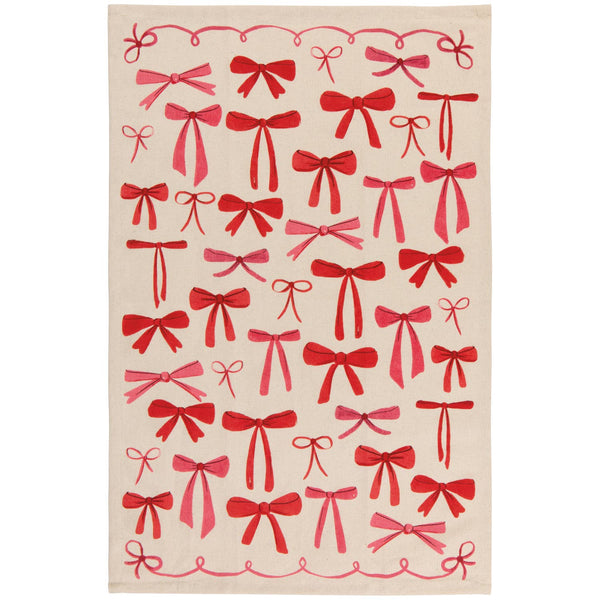 Jubilee Bowtique tea towel in woven cotton