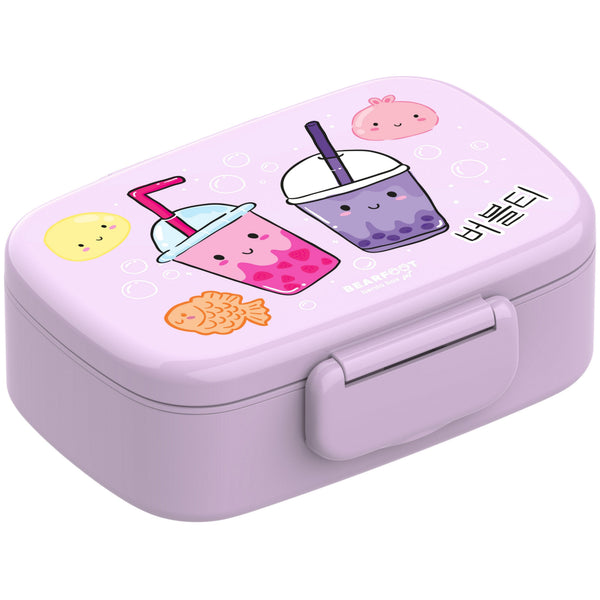 Kids' Bento Box with Compartments, Leak-Proof - BubbleTea, Purple