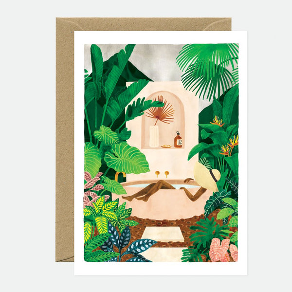 Exotic Bathtub - Greeting Card